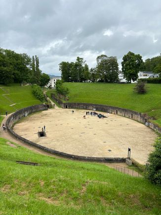 Amphitheatre from the 2nd Century AD. Built to accommodate approximately 20,000 spectators and the 10th largest intact Roman amphitheatre. 