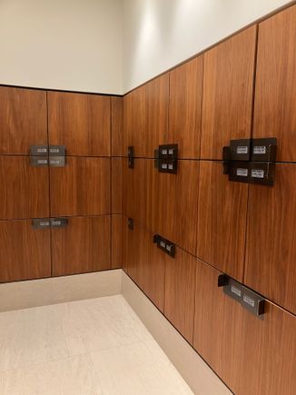 Lockers for belongings