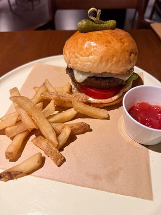 Wagyu beef cheese burger