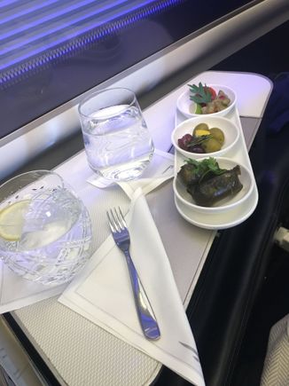 VLML amuse bouche. LHR - JFK. FIRST.  2Aug