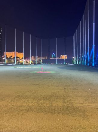 Sweating my ass off and poorly hitting balls at Top Golf. 