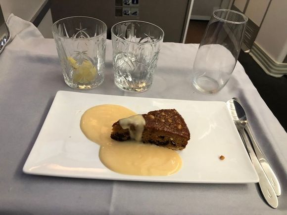 Sticky toffee pudding.  Good, but where's the toffee sauce?