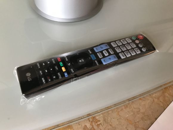 Plastic wrapped remote