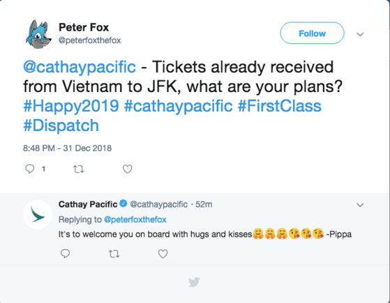 There was an interesting reply from the CX social media team on Twitter hours after the deal had already gone viral on the platform. It got my hopes up a bit. Maybe the reply was at the start of 'Pippa's' shift.