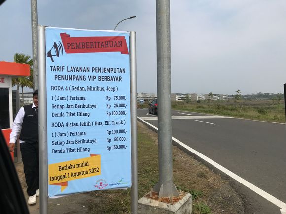 These are the VIP parking prices 