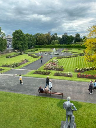 Gorgeous grounds. I’m so mad we forgot to take a pic of the castle from here. 