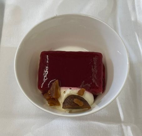 Caramelized chestnut mousse