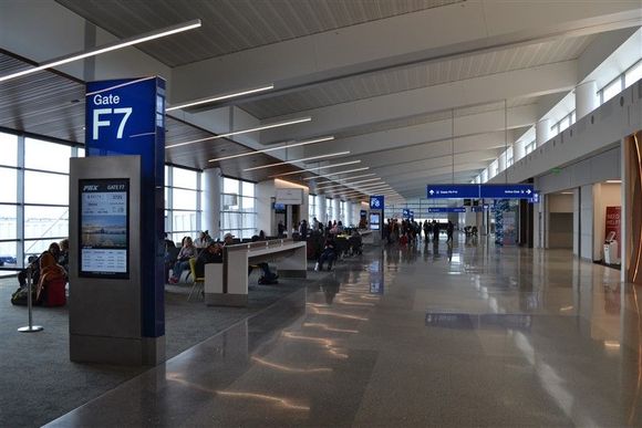 Concourse F gates. 