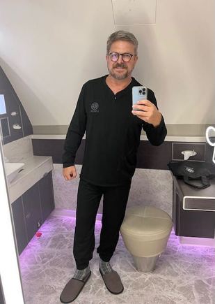 I also change right away out of clothes on a long flight.
