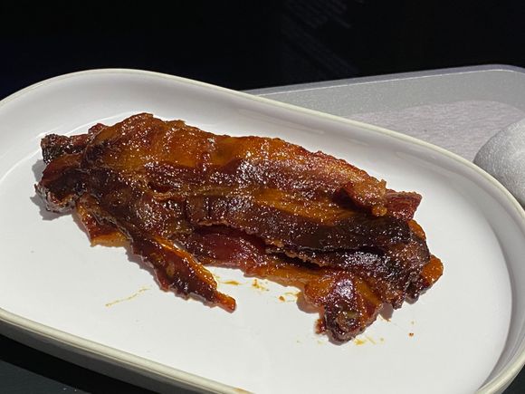 Maple glazed bacon