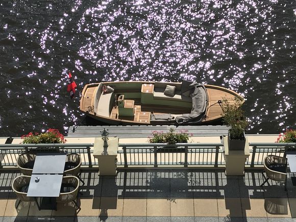 Using aquatic transport to the hotel is easy if traffic is bad