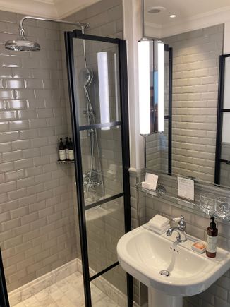 Shower with overhead/handheld