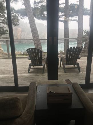 View straight out from room
