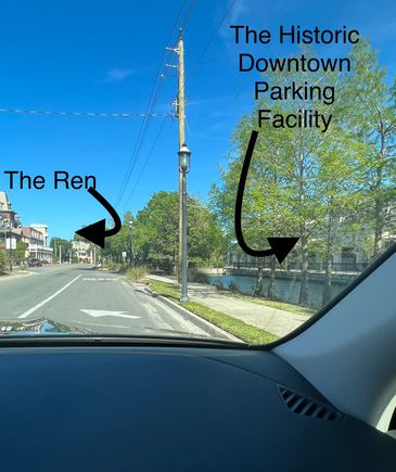 An you may tell from this pic, the area where the Ren and the Historic Downtown Parking Facility is located is neither historic nor downtown