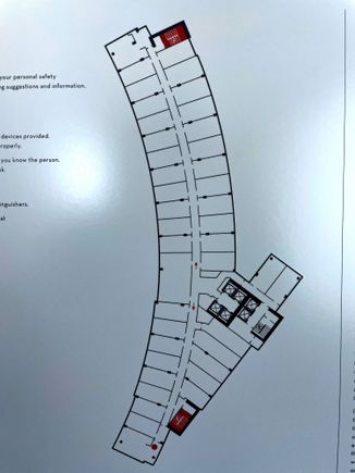 Corner King Suite is at the bottom of the map