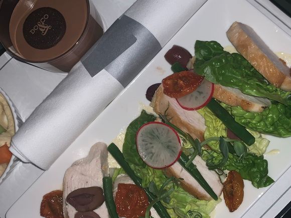Chicken salad, better presented than last tome I had it. 