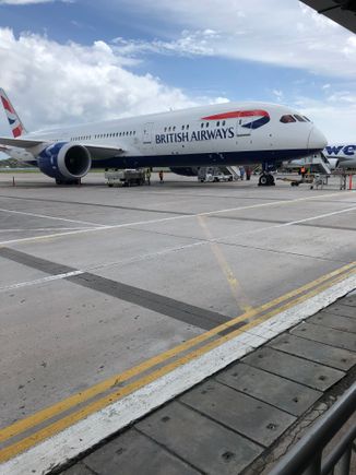 Quite rare to get a walk around the Dreamliner to board 