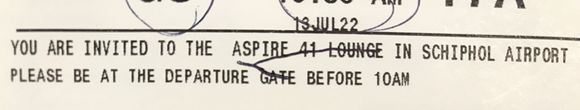 Aspire lounge inprint on SQ Boarding Pass Business Class