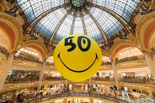 Galleries Lafayette Smiley 50th Anniversary