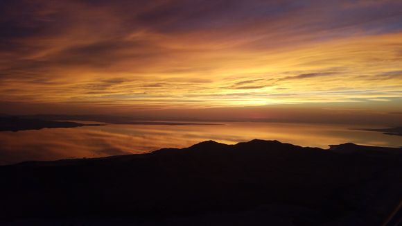 Sunset over Great Salt Lake