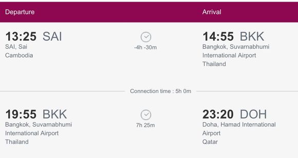 Interesting flight duration....