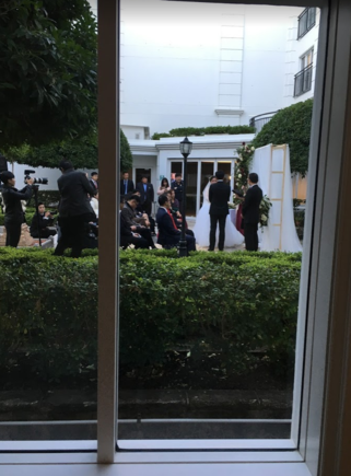 There was a wedding going on