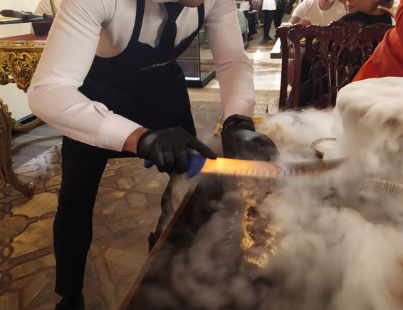 Followed by enthusiastic and very fast chopping....
