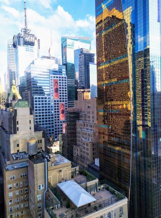 View from the bedroom of midtown Manhattan 