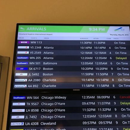 There were technical glitches with this flight.
