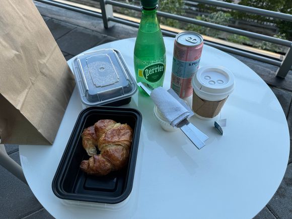 Friday breakfast on my room’s balcony