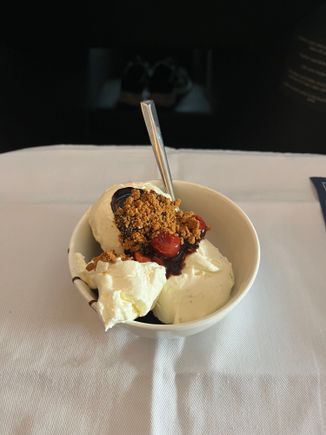 Ice cream sundae with all toppings