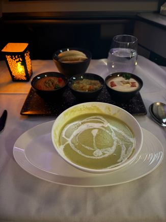 Cream or Asparagus Soup + Mezze