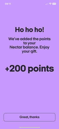 I have just opened up the nectar app and this appeared 😊