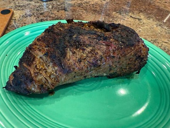 Santa Maria tri-tip - just caught the flare up in time! 