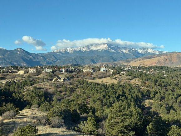 View of Pike's Peak from my room