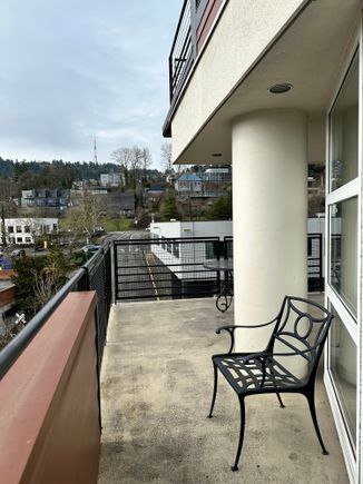 Spacious balcony 
