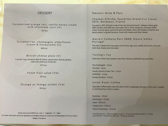 CCR dessert menu 20230805