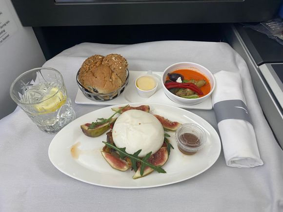 Nothing says Class like a Ball of Mozzarella and a plastic pot of glupp
