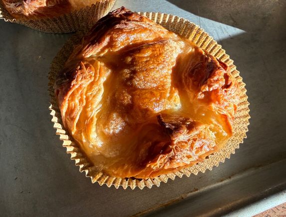 Their frozen Kouign Amann (thaw and let proof overnight before baking) are delicious. Granted, they’re not like going to Blé Sucré in Paris, but very good and far better than TJ’s frozen croissants! 