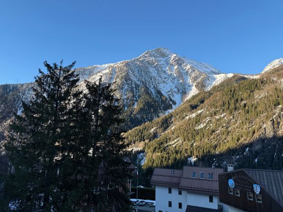 A nice mountain view from the room.
