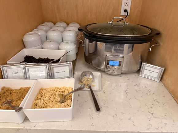 Oatmeal station 
