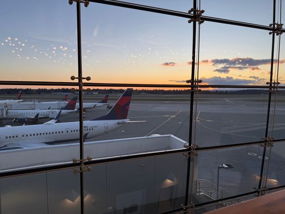 SeaTac at dusk