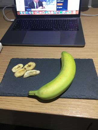 Unripe banana with banana as welcome amenity this evening....