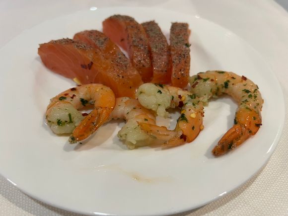 Balik style Salmon & Prawns 