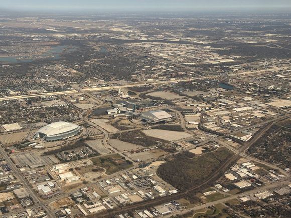 Jerry World, Texas Rangers’ past and current stadiums, & Six Flags over Texas. 