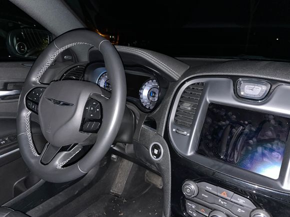 Interior View at night. 
