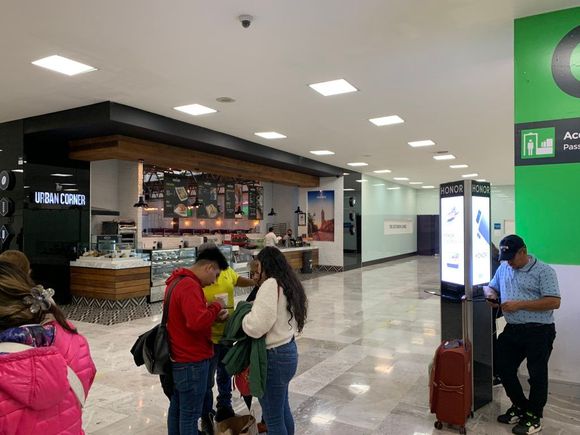 Here it is, between the Urban Corner restaurant and Hall G departures.
