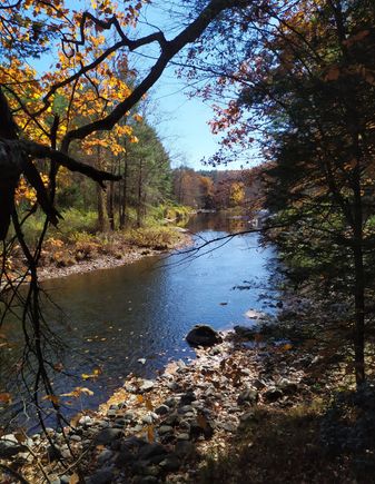 The lovely CCC river, near where my friends live in Connecticut 