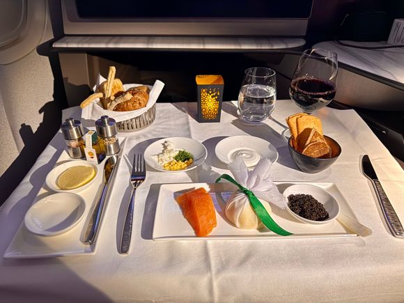 Lunch - Baeri caviar with Balik style salmon