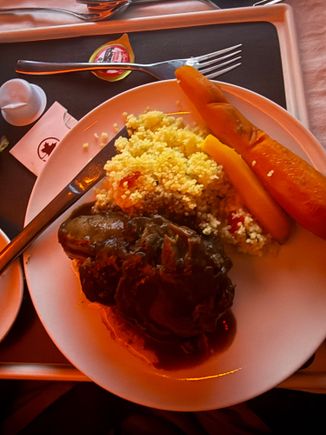 The lamb on my YYZ-BCN flight.
